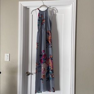 Silk dress with pockets